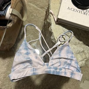 Acacia Swim Top | Blue & White